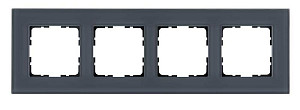 Рамка 4-постовая, стекло Маренго Jasmart G-Glass G1004GC
