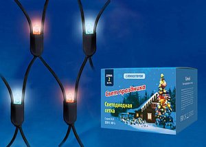 Уличная светодиодная гирлянда (UL-00005486) Uniel сетка 220V красно-синий ULD-N2015-288/SBK Red-Blue IP67