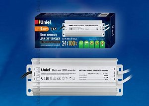 Блок питания (10589) Uniel 24V 100W IP67 4A UET-VAJ-100B67