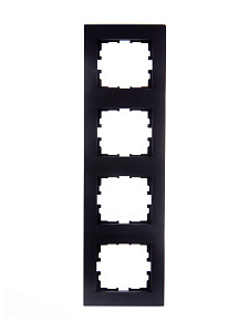 Рамка 4-местная вертикальная Lezard Karina 707-4200-154