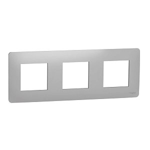 Рамка 3-постовая Schneider Electric Unica New NU200630