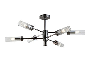 Люстра на штанге iLamp Evolution 15609-6 AN+CL