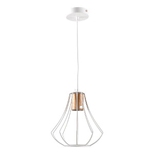 Подвесной светильник IMEX MD.9052-1-P-WH+WOOD