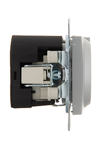 Розетка с/з + USB Lezard Karina 707-4388-181