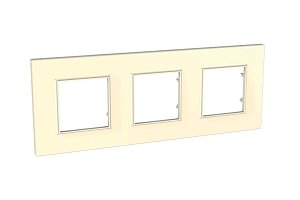 Рамка 3-постовая Schneider Electric Unica Quadro MGU2.706.25
