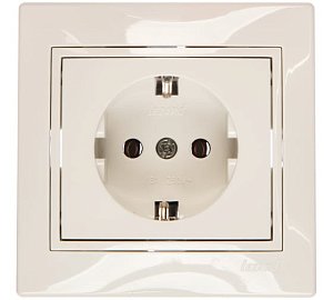 Розетка с/з Lezard Mira 701-0202-122B