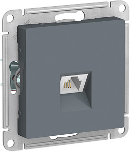 Розетка телефонная RJ11 Systeme Electric AtlasDesign Грифель ATN000781